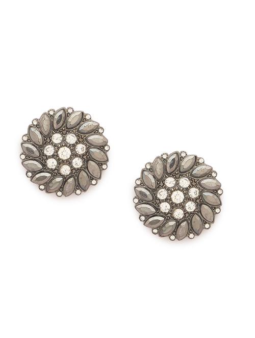 metallic metal studs earring - 17407405 - Very Small Image - 1
