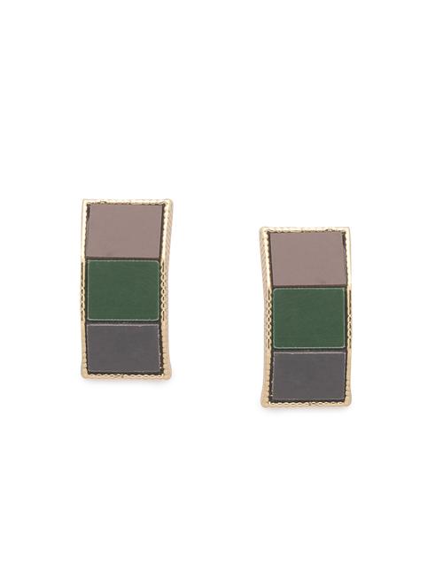 gold metal studs earring - 17407408 - Very Small Image - 1