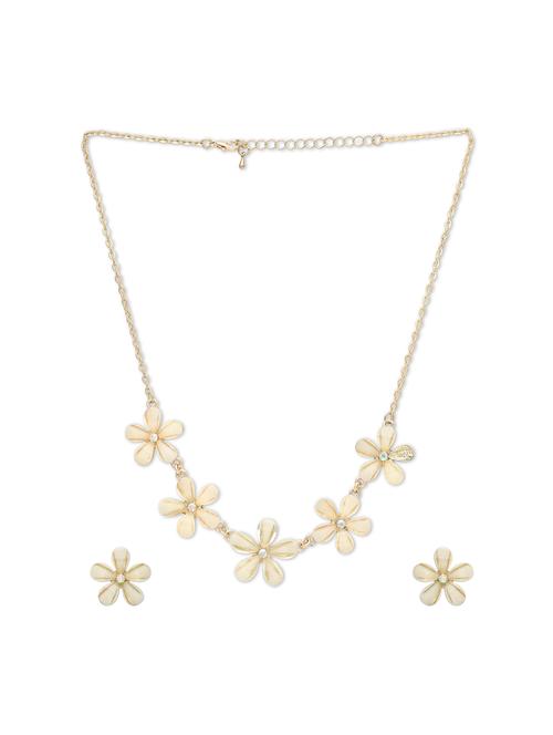 gold metal statement necklace - 17407449 - Very Small Image - 1