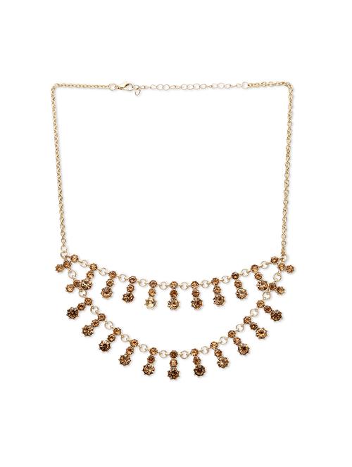 gold metal statement necklace - 17407465 - Very Small Image - 1