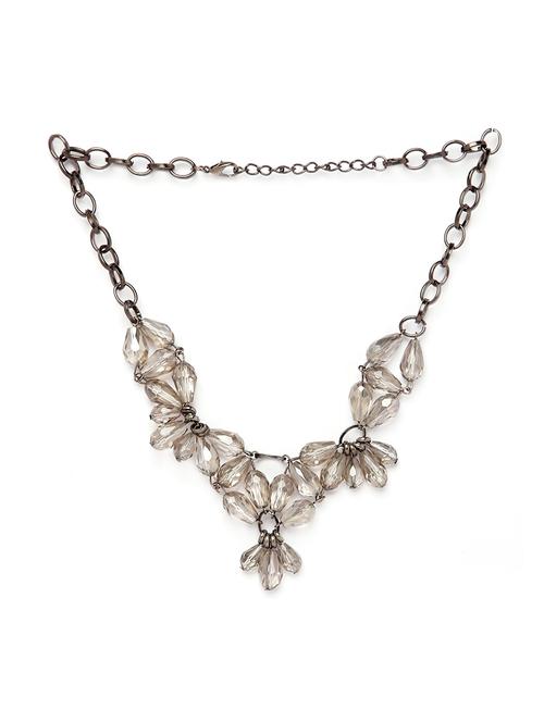 metallic metal statement necklace - 17407494 - Very Small Image - 1