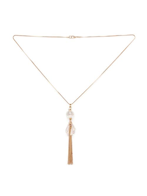 gold metal chain necklace - 17407498 - Very Small Image - 1