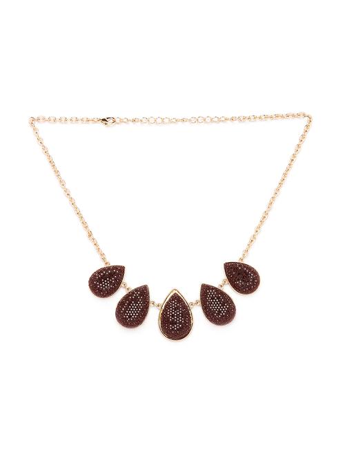 gold metal chain necklace - 17407508 - Very Small Image - 1
