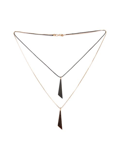 gold metal chain necklace - 17407514 - Very Small Image - 1