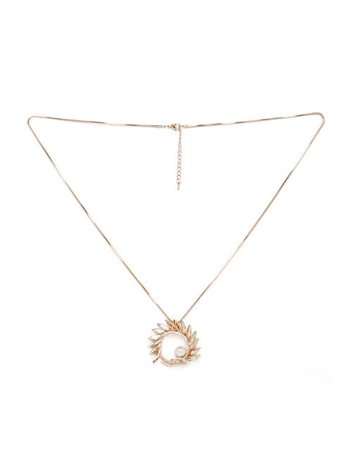 gold metal statement necklace - 17407522 - Very Small Image - 1