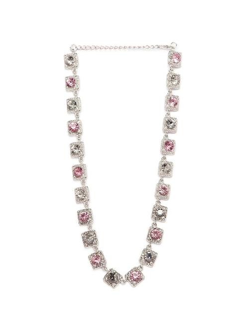 silver metal statement necklace - 17407523 - Very Small Image - 1