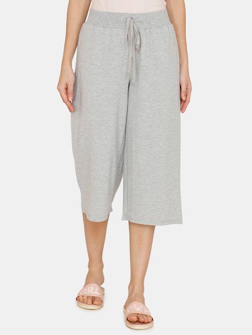 drawstring waist solid capris - 17407866 - Very Small Image - 1