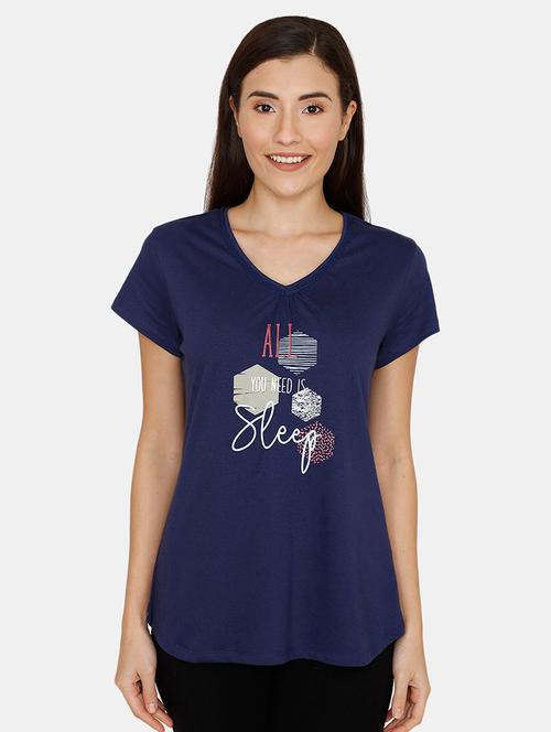 v-neck printed tee - 17407871 - Very Small Image - 1