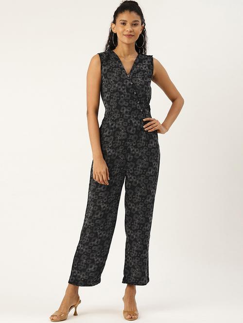 printed full leg jumpsuit - 17408709 - Very Small Image - 1