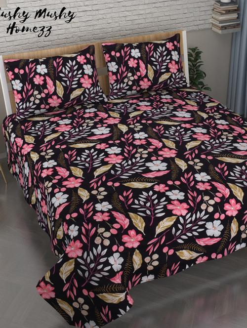 glace cotton double bedsheet with 2 pillow covers - 17409696 - Very Small Image - 1
