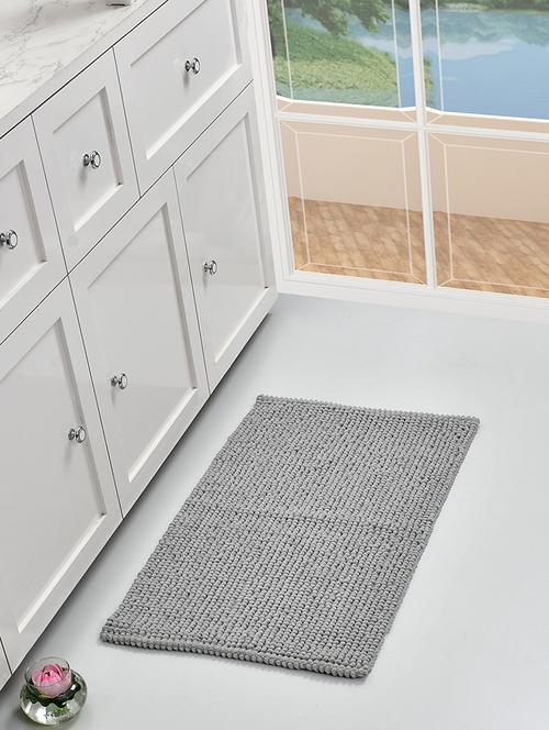 sheen decor popcorn bathmat collection, 50x80 cms, grey - 17409958 - Very Small Image - 1