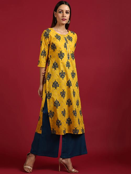 floral kurta palazzo set - 17410029 - Very Small Image - 1