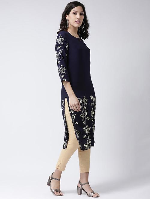 floral straight kurta - 17410240 - Very Small Image - 1
