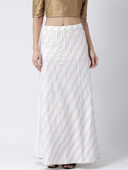 striped flared skirt - 17410254 - Very Small Image - 1