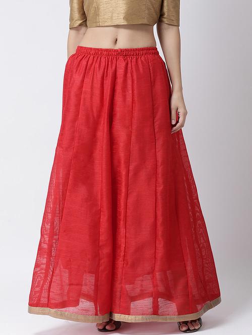 solid flared skirt - 17410258 - Very Small Image - 1