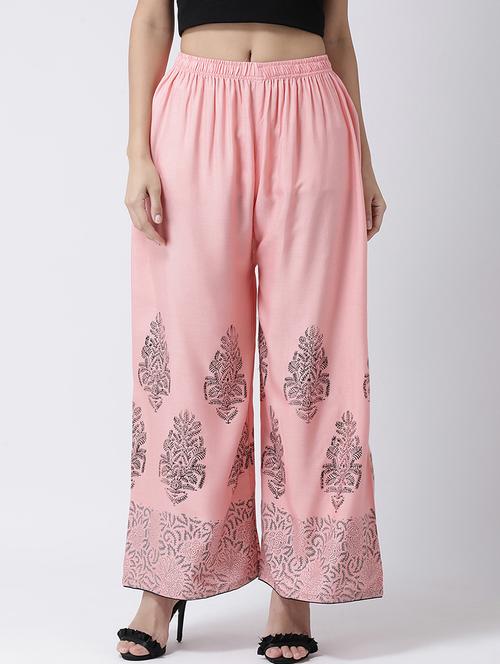 printed flared palazzo - 17410539 - Very Small Image - 1
