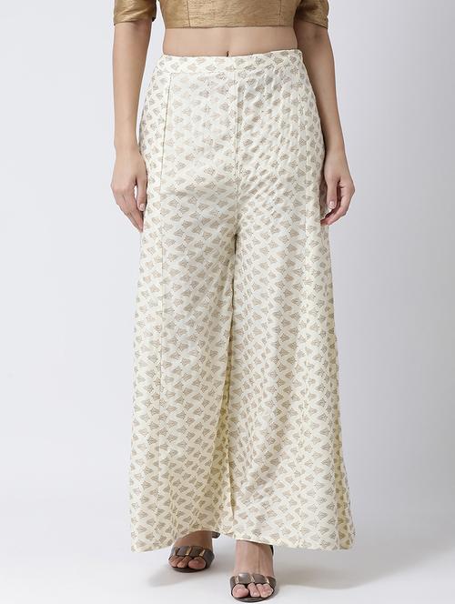 printed flared palazzo - 17410560 - Very Small Image - 1