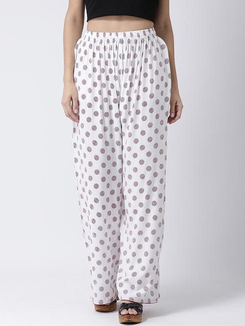 printed flared palazzo - 17410577 - Very Small Image - 1