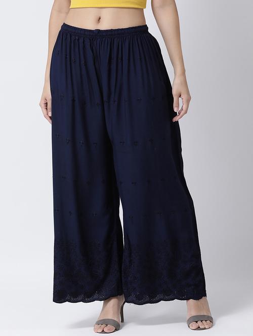 solid straight palazzo - 17410611 - Very Small Image - 1