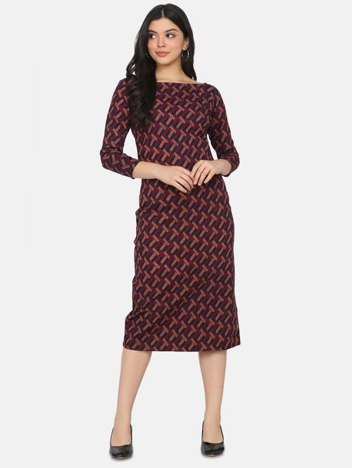 boat neck bodycon dress - 17411418 - Very Small Image - 1