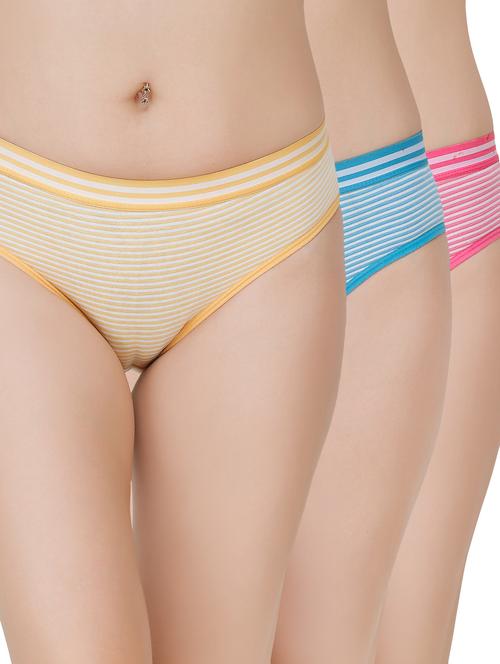 set of 3 striped hipster panty - 17411744 - Very Small Image - 1