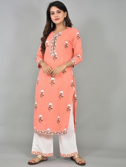 floral kurta dupatta set - 17411869 - Very Small Image - 1