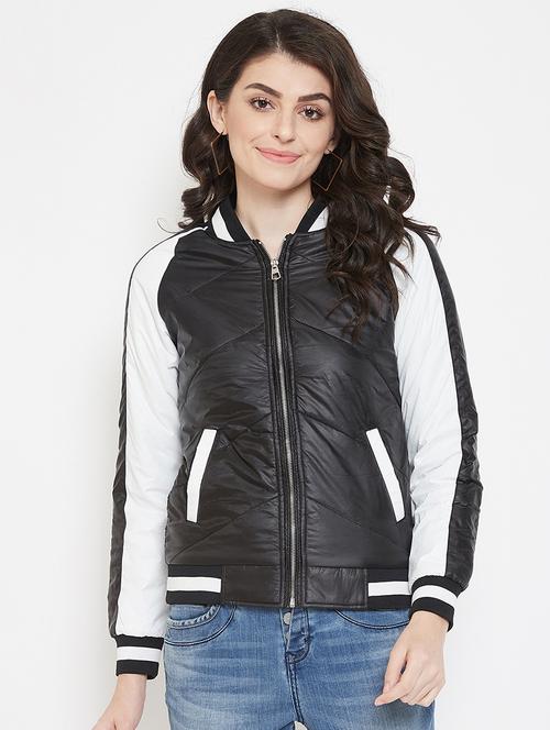 color block bomber jacket - 17413491 - Very Small Image - 1