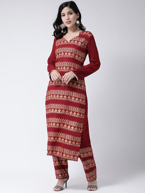 floral kurta palazzo set - 17413511 - Very Small Image - 1