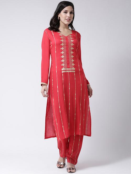 foil print kurta palazzo set - 17413515 - Very Small Image - 1