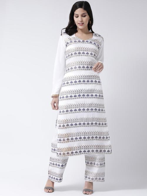 foil print kurta palazzo set - 17413539 - Very Small Image - 1