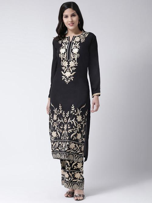 foil print kurta palazzo set - 17413541 - Very Small Image - 1
