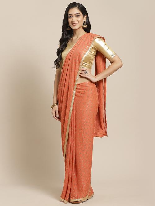 floral printed saree - 17413912 - Very Small Image - 1