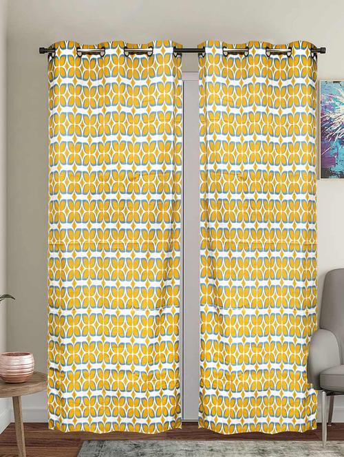 premium cotton printed door curtain - 17414219 - Very Small Image - 1