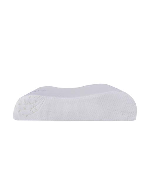 the white willow cervical contour orthopedic memory foam extra small neck support sleeping bed pillow - multicolor - 17414320 - Very Small Image - 1