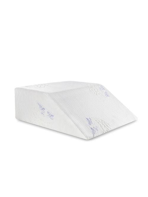 the white willow memory foam high resilience foam elevated leg rest bed wedge pillow - 17414341 - Very Small Image - 1