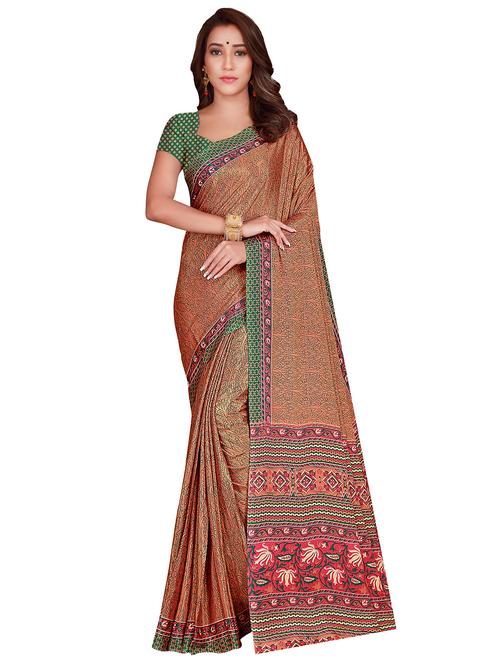 floral printed saree - 17415375 - Very Small Image - 1