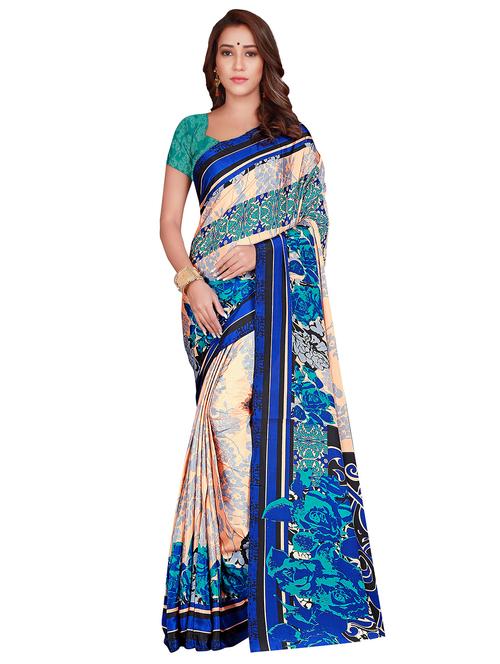 floral printed saree - 17415383 - Very Small Image - 1
