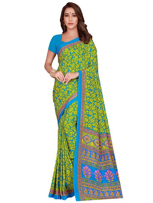 floral printed saree - 17415385 - Very Small Image - 1