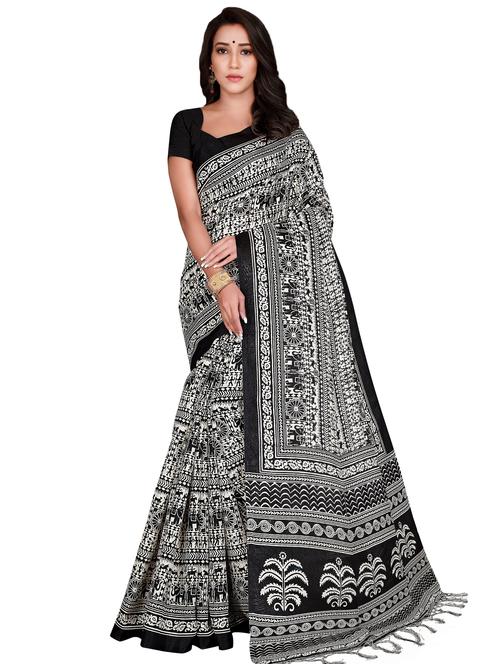conversational printed saree - 17415390 - Very Small Image - 1