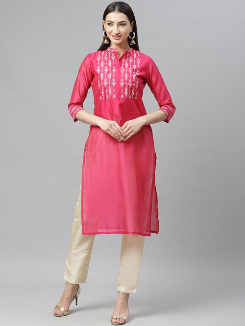 printed kurta pant set - 17415580 - Very Small Image - 1