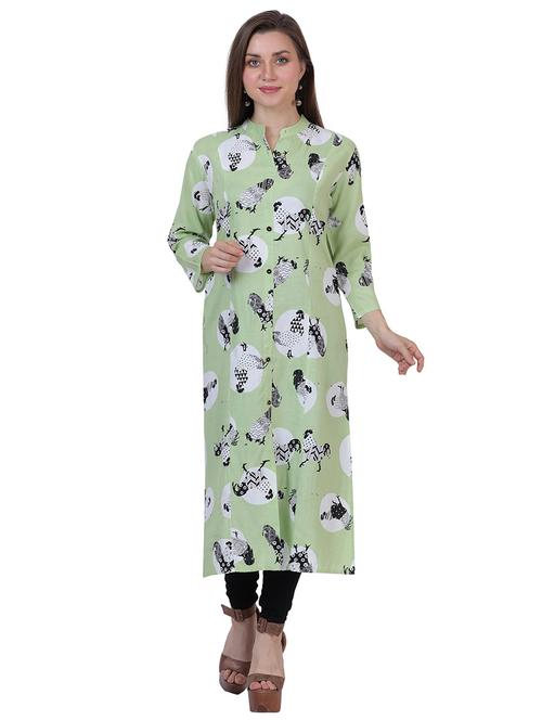 conversational straight kurta - 17415716 - Very Small Image - 1