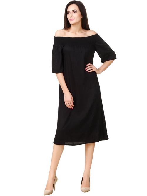off shoulder a-line dress - 17415803 - Very Small Image - 1