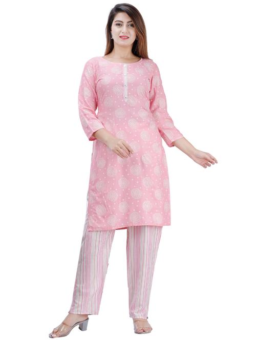printed kurta pant set - 17415857 - Very Small Image - 1