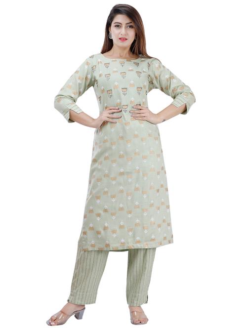 floral kurta pant set - 17415859 - Very Small Image - 1