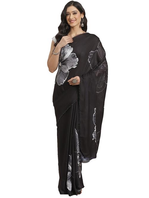 floral printed saree - 17415949 - Very Small Image - 1