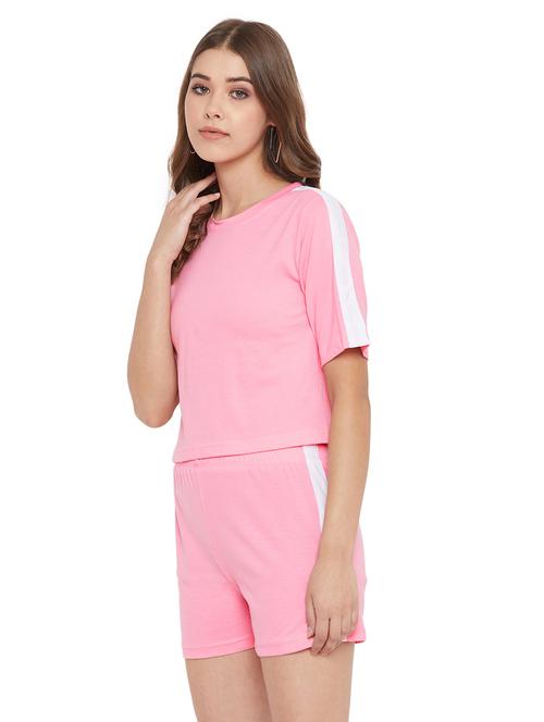 side tape shorts set - 17416073 - Very Small Image - 1