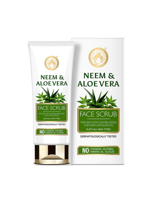 mom & world neem & aloe vera face scrub 100g - 17416527 - Very Small Image - 1