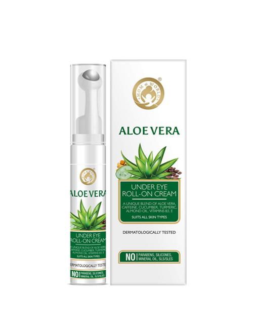 mom & world aloe vera under eye roll on cream 15ml - 17416529 - Very Small Image - 1