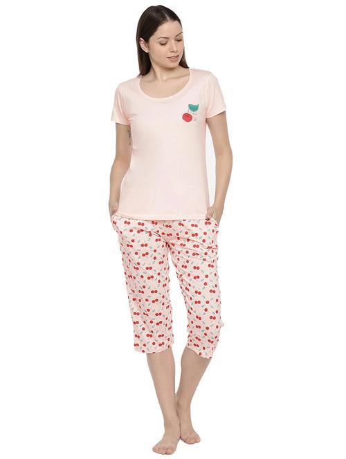 printed capri nightwear set - 17416717 - Very Small Image - 1