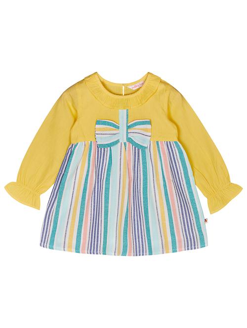 yellow cotton frock - 17416901 - Very Small Image - 1